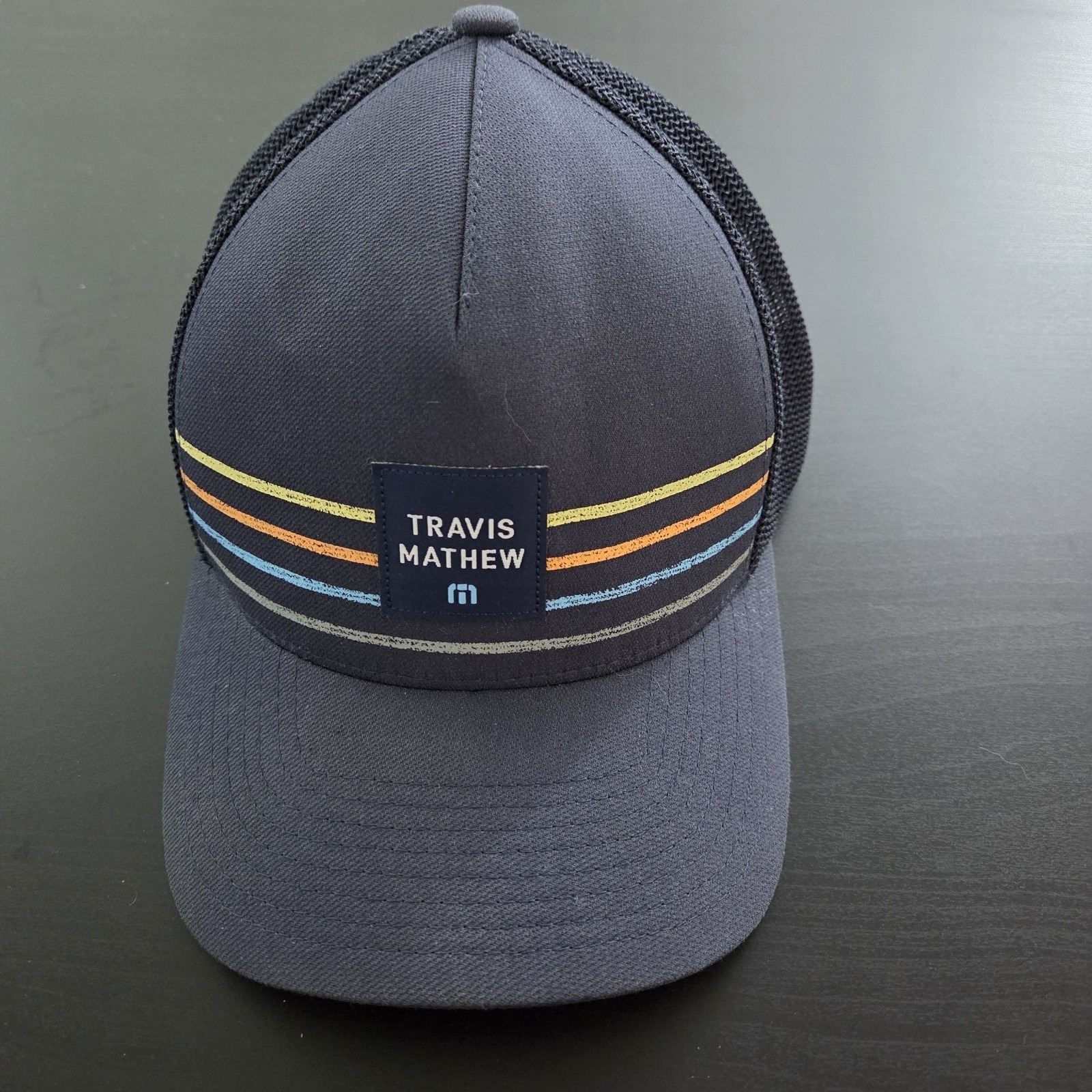 Travis Mathew Golf Hat Blue Mesh Trucker Snapback Osfm Yupoong